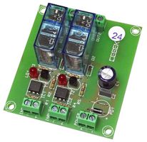 T-55 - 24V 2 Input Relay Board with 2 Independent Single Pole Outputs
