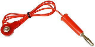 6SCJWBJRED - Snap to Banana Plug - Red