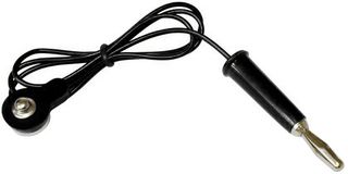 6SCJWBJBLK - Snap to Banana Plug - Black