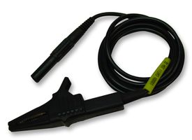 20886-1 - 15A Black 4mm Banana Plug to Crocodile Clip Test Lead