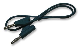 JR9235-0.5M GREEN-ROHS - Green 4mm Banana Plug to Plug Test Lead - 0.5m