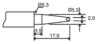 BITC10N4 - 2mm Pointed Chisel Tip