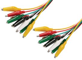21-355 - 20AWG Crocodile Clip Test Lead Set - Pack of 10
