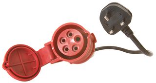 209A913 - 32A 3 Phase Leakage and Earth Continuity Adaptor - 5 Pin