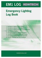 EMLOG - Emergency Lighting Log Book, 36 Pages