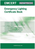 EMCERT - Emergency Lighting Certification Book, 36 Pages
