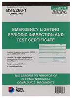 CELPC16 - Emergency Lighting Periodic Inspection & Testing Certificate