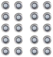 16674 - 40mm LED Decking Lights, White 20 Pack