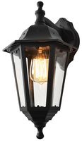 CZ-25145-BLK - Bianca 6 Panel Coach Lantern, Black