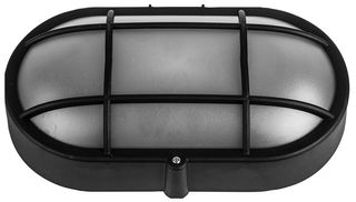 PEL00829 - Outdoor Bulkhead Light Fitting, E27, IP44, Black