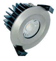 ILDLFR70B015 - 6W Fire Rated Low Profile Dimmable LED Downlight, 440lm, 4000K, IP65, Satin Nickel