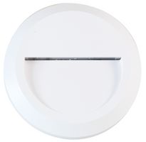 PEL01336 - 2W Circular LED Wall Light, 70lm, 4000K, IP65, Class II, White