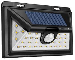 PEL01343 - IP44 Outdoor Solar 34 LED Security Light with PIR Sensor
