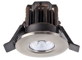 FL25427SN - Cosmos 4.5W LED Fire Rated Downlight, 2700K, IP65, Brushed Chrome