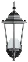 VT-749 7066 - Lantern Wall Light, Black, E27, IP44