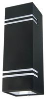 VT-7662 7512 - Up/Down Wall Light, Black, GU10, IP44