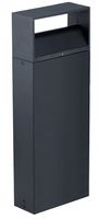 0047931 - 13W IP65 LED Rectangular Bollard Light, 3000K, Jet Black, Large