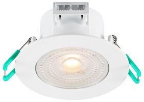 0005376 - 5.5W Dimmable Tilting LED Downtlight, 3000K, 420lm, IP44