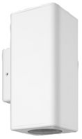PEL00832-WHT - Outdoor Up and Down Squared Wall Light, IP44, White