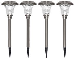 PELL0263 - Solar Powered LED Pathway Lights, 5200K, IP44, Pack of 4