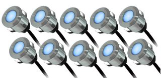 781470 - Landscape LED Deck Lights Kit, 2W, 22lm, Blue, IP65