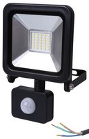 PELL0289 - 20W LED Floodlight with PIR, 1450lm, 6000K, Black, IP44