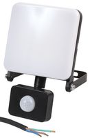 PELL0296 - LED Floodlight with PIR Sensor, 20W, 1400lm, 6000K, Black, IP44