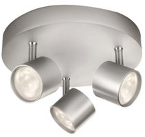 915004146401 - Star Triple LED Spotlights, 13.5W, 1500lm, 2700K, Dimmable, Aluminium