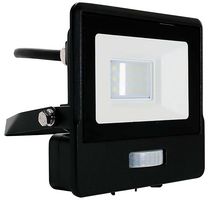 VT-118S-1-B 20281 - 10W LED Floodlight with PIR, 4000K, 735lm, Black, IP65