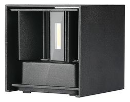 VT-759-12 218529 - 11W LED Up and Down Square Wall Light, 3000K, 1360lm, Black