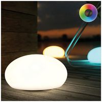 SLMPE - ShapeLights Indoor & Outdoor USB Solar Powered Mood Light - Mini Pebble