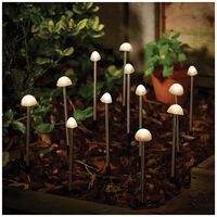 ESML12 - Elan Solar Mushroom Lights - Set Of 12