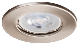 IGS/FSC - Fire Rated Steel Fixed Downlight, Satin Chrome, IP20