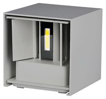 VT-759 217089 - 5W LED Square Up and Down Light, 4000K, 700lm, IP65, Grey