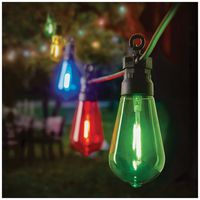 LT220105MC - 20 LED Drop Bulb Connectable Festoon Lights, Multicoloured