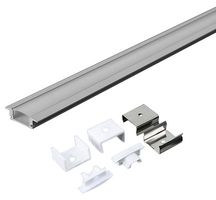 VT-8122 - 2m Mounting Kit with Diffuser for LED Strip Recessed, 24.7x7mm, White