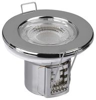 VT-885 218176 - 5W Fire Rated Downlight Fitting, 4000K, 500lm, Dimmable, Chrome