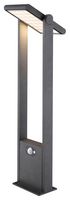 4L2/6001 - Die Cast LED Solar Bollard Light with PIR, 4000K, 165lm, IP54, Graphite