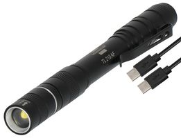 1173750003 - 5W LED Rechargeable Torch, 6800K, 200lm, IP44, Black