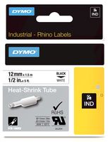 S0718300 - Heat Shrink Tubing 12mm x 1.5m Black on White