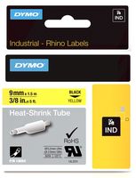 S0718290 - Heat Shrink Tubing 9mm x 1.5m Black on Yellow