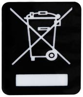7827363 - WEEE Labels 10 x 13mm White on Black 500 Pack