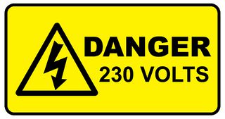 LDV23PK - Danger 230 Volts Labels, Pack of 108