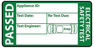 LDPASLSA - Electrical Safety Test Pass Labels, Pack of 54