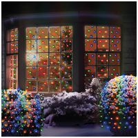 LV122741M - 180 Multi-Coloured LED Christmas Net Lights 1.7 x 1.2m