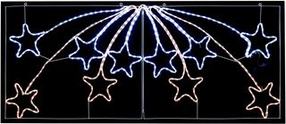 LI161028 - Stars LED Rope Light Christmas Decoration- Warm & Cool White