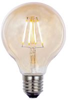 INL-G80-LED-ES-TINT - 4W G80 Vintage LED Filament Bulb, ES, Gold Tint, Dimmable