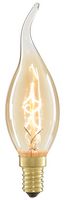 INL-C35L-LED-SES-TINT - 2W C35L Vintage Bent Tip Filament LED Candle Bulb, SES, Gold Tint