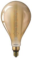 929001817101 - 5W LED Spiral Filament Globe Bulb, A160, E27, Gold Finish
