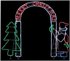 LI183033 - Santa with Tree Archway - 260x230cm